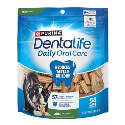 #ad Purina Daily Oral Care Chicken Flavor Toy Breed Dog Dental Chews 58 ct. Pouch $13.88