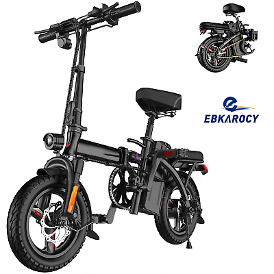 #ad EBK Adult Folding Electric Bike 14quot; 400W 48V Lion Battery City Bicycle E Bike $549.00