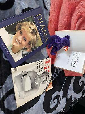 #ad ULTRA RARE Collectors Princess Diana TY Beanie Baby Bear 1997 Retired P.E. Pelt $200.00