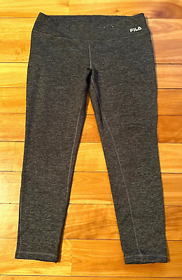 #ad Womens Gray Athletic Pants Size XL by FILA 32quot; to 34quot; Waist 26quot; Inseam $16.87