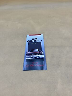 #ad 1990 JEEP CONCEPT I SALES PAMPHLET BROCHURE 4X4 OF THE FUTURE $14.00
