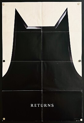 #ad Batman Returns 1992 Original Advance 1SH Movie Poster – Fine **Tim Burton** $45.00