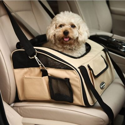 #ad 15lb Pet Car Booster Seat Carrier Airline Approved for Dog Cat Puppy Travel Cage $43.99