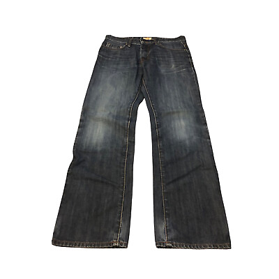 #ad Hugo Boss Mens Moonlight Straight Blue Regular For Denim Jeans Waist 31” Leg 32” GBP 29.80