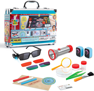 #ad RYAN#x27;S WORLD Toy Ultimate Spy Kit Briefcase 20 Piece Detective Set and Case NWT $44.00