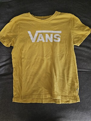 #ad Vans Yellow Women#x27;s Tshirt Size Medium $9.89