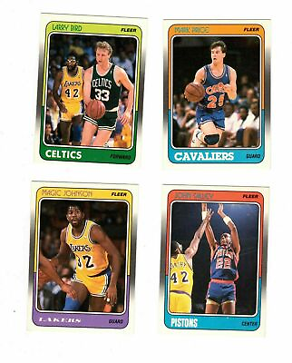 #ad YOU PICK 1988 89 Fleer NBA Basketball Cards Stars HOF Stickers Complete your set $5.99