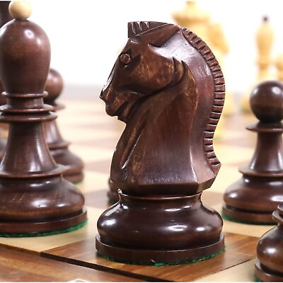 #ad 1950s#x27; Fischer Dubrovnik Chess Pieces Only Set Mahogany Stained amp; Boxwood $182.20