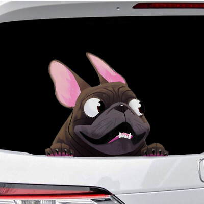 #ad Car Window Sticker Cute French Bulldog Pattern Frenchie Dog Puppy Decal Decors $4.98