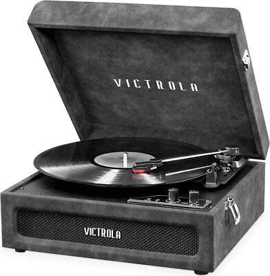 #ad Victrola Brooklyn 3 in 1 Bluetooth 3 Speed Turntable Suitcase Record Player $49.99
