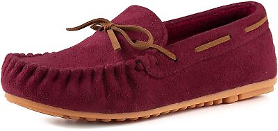 #ad Women#x27;s Moccasin Slippers Lacing Closed Back Slip on indoor outdoor House Shoes $11.19