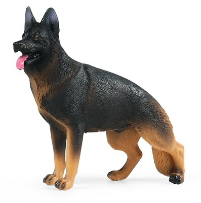 #ad German Shepherd Dog Animal Toy PVC Action Figure Doll Kids Toys Party Gifts $9.39