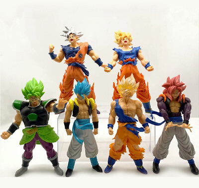 #ad 6 pcs Dragon Ball Z Figures Set: 7quot; Super Saiyan Goku Son Gokou Vegeta amp; Broly $32.99