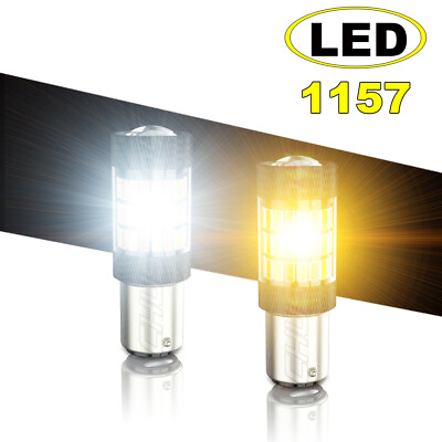 #ad 2357 Switchback LED Turn Signal Light Bulbs For Chevy GMC C1500 K1500 2500 Yukon $15.99