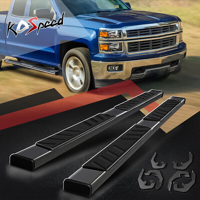 #ad 5quot; Black SS Running Board Side Step Bar for 07 19 Silverado Sierra Extended Cab $167.98