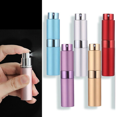 #ad 5 10Pcs Mini Refillable Travel Portable Perfume Atomizer Bottle Spray Pump Case $18.57