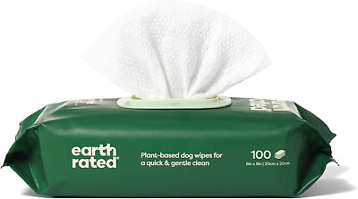 #ad Earth Rated Dog Wipes New Look Thick Plant Based Grooming Wipes For Easy Use $12.99