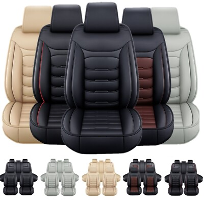 #ad Leather Car Seat Cover Full Sets For Honda Accord Civic CR V Clarity Insight $84.90