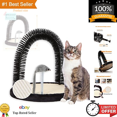 #ad Cat Arch Self Groomer with Sisal Scratching Pad amp; Catnip Toy Durable Brusher $49.79