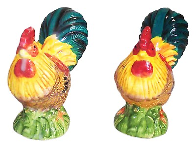 #ad Rooster Salt amp; Pepper Shakers – Our Charming Farm Alarm Clock – 3¾” $17.00