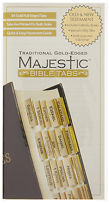 #ad Majestic Traditional Gold Edged Bible Tabs $6.14