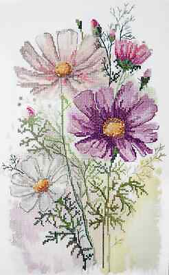 #ad DIY Cross stitch Embroidery Kit Feeling Flowers Colors stitching needlepoint $29.99
