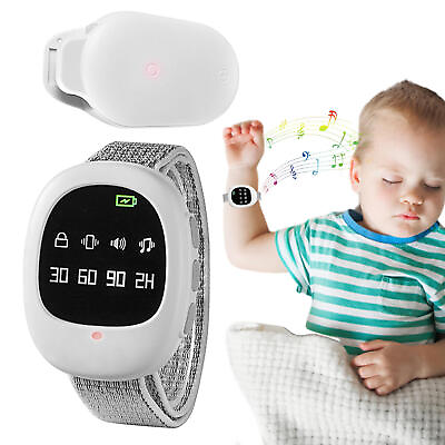 #ad Wireless Baby Bedwetting Alarm Infant Sleeping Pee Potty Reminder Wet Sensor Kit $33.27