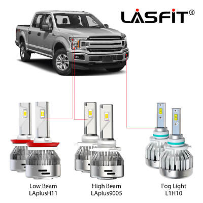 #ad LASFIT for Ford F 150 15 2020 LED Headlight Foglight Cargo 3rd Brake Turn Signal $45.99