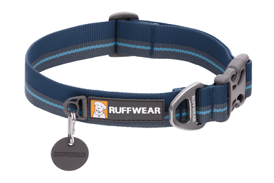 #ad Ruffwear Flat Out Dog Collar 25204 428 Blue Horizon NEW $23.72