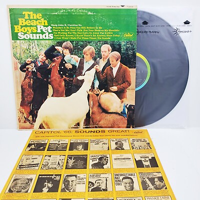 #ad Beach Boys Pet Sounds Mono Vinyl T2458 1966 Scranton Pressing Capitol Rainbow $249.95