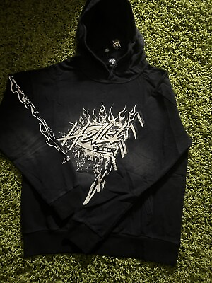 #ad Hellstar Records Hooded Hoodie Grey White Brand New Men’s M L $125.00