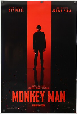 #ad Monkey Man original DS movie poster 27x40 D S INTL Advance MINT $8.89