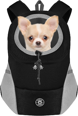 #ad Dog Backpack Carrier Pet Carrier for Small Medium Dogs Travel Bag Front Pack Bre $70.99