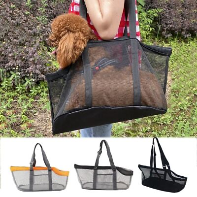 #ad Mesh Dogs Carrying Bag Large Capacity Breathable Outdoor Travel Pet Carrier Bag` $16.79