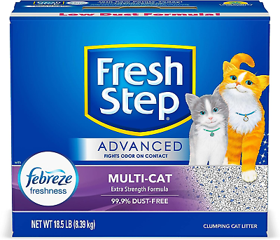 #ad Advanced Clumping Cat Litter Multi Cat Odor Control 18.5 lbs $29.41