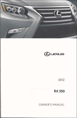 #ad 2012 Lexus RX 350 Owners Manual User Guide $42.99