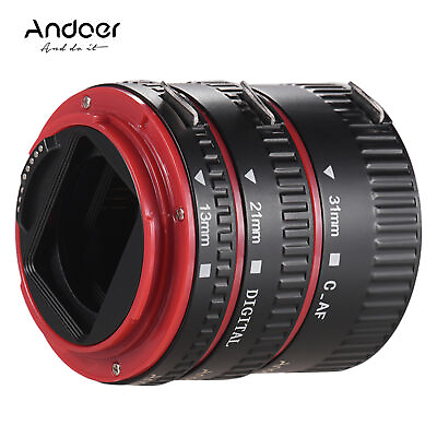 #ad Andoer Auto Focus AF Macro Extension Tube Adapter Ring 13mm 21mm 31mm G8R4 $15.99