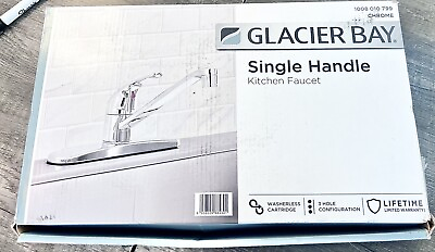 #ad Glacier Bay HD67103W 0601 Standard Single Handle Kitchen Faucet Chrome $25.99