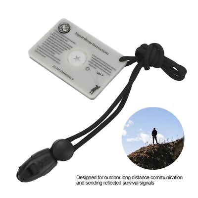 #ad Portable Signal Mirror Small For Outdoor Camping Survival Hiking Gear $8.22