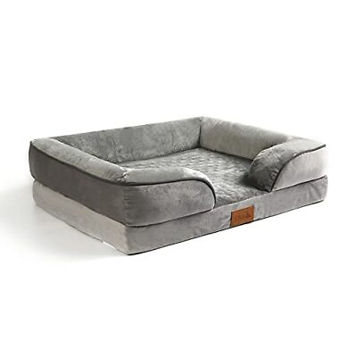 #ad Large Dog Beds for Large Sized DogOrthopedic Dog Couch Bed X Large Flannel $132.14