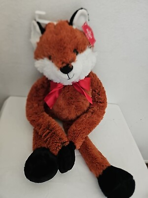 #ad Walmart Red Fox Hanging Plush 26quot; Stuffed Animal Toy Red Bow $23.98