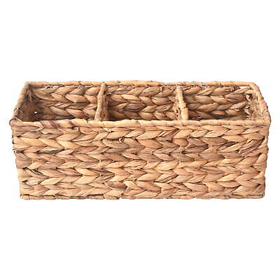 #ad Woven Water Hyacinth Tank Basket $18.01