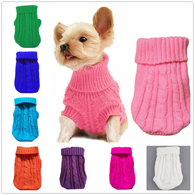 #ad #ad XXXS Knit Dog Sweaters Clothing Chihuahua Clothes Soft for Small Dog Pet Puppy $8.08