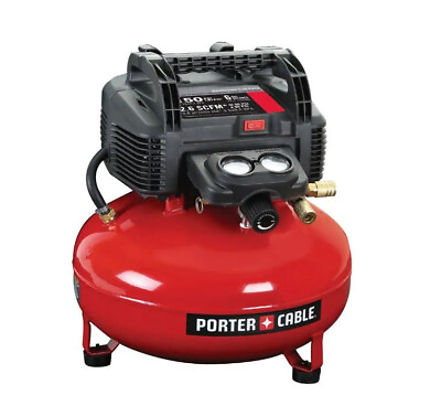 #ad NEW P0RTER CABLE 6 Gal. 150 MAX PSI Portable Electric Pancake Air Compressor $130.99