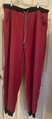 #ad Ashley Stewart Lounge pants Women#x27;s Size 3X Pink Sleepwear Quilted Cozy Pull on $14.99