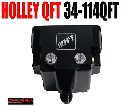 #ad Holley QFT 34 114QFT Single Inlet Dual Needle amp; Seat Billet Fuel Bowl Complete $457.06