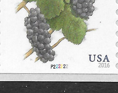 #ad NEW PLATE NUMBER PNC 5 Scott #5038 2c Grapes Plate #P222222 F VF MNH $2.95