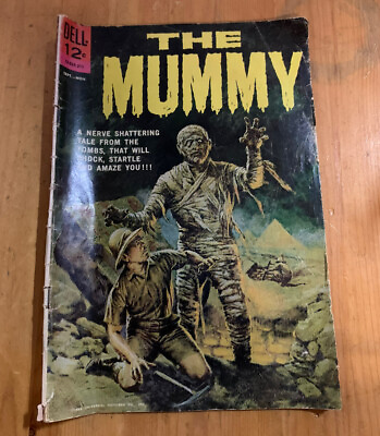 #ad The Mummy Universal Movie Monsters 1 shot Dell 1962 low mid grade $49.99