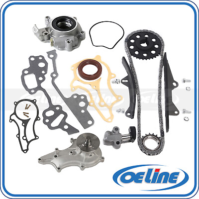 #ad Timing Chain Kit for 85 95 Toyota 2.4L 22R 22RE w Oil Water Pump 2 Metal Guides $74.50