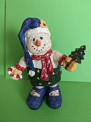 #ad Holiday Collection Blue Christmas Snowman $7.99